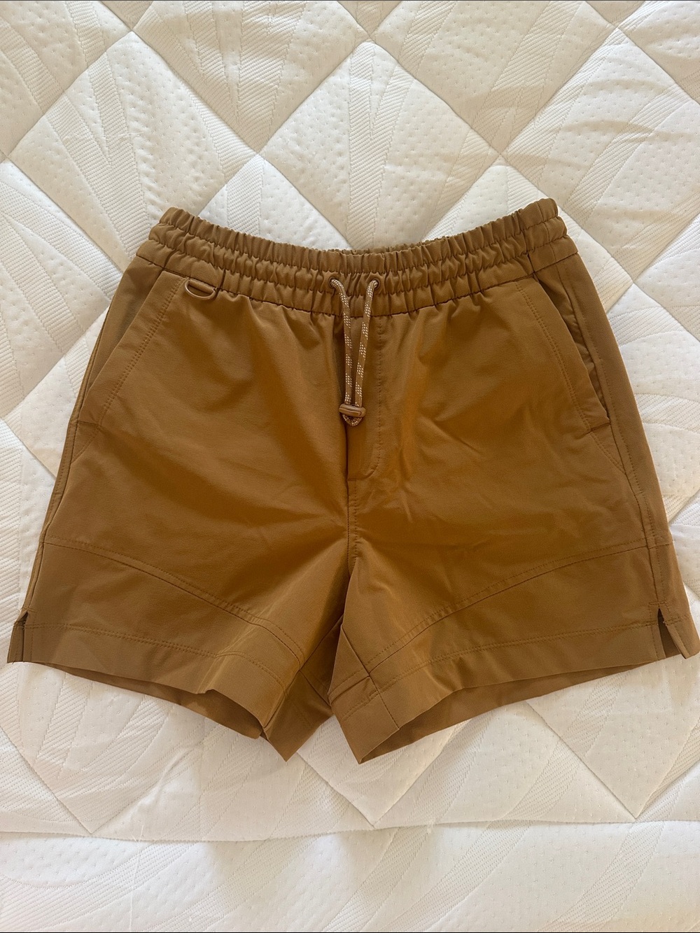 Women’s Casual Drawstring Shorts in Camel Color